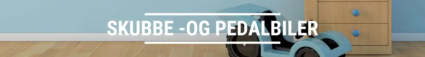 SKUBBE OG PEDALBILER banner