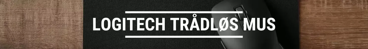Logitech trådløs mus banner.