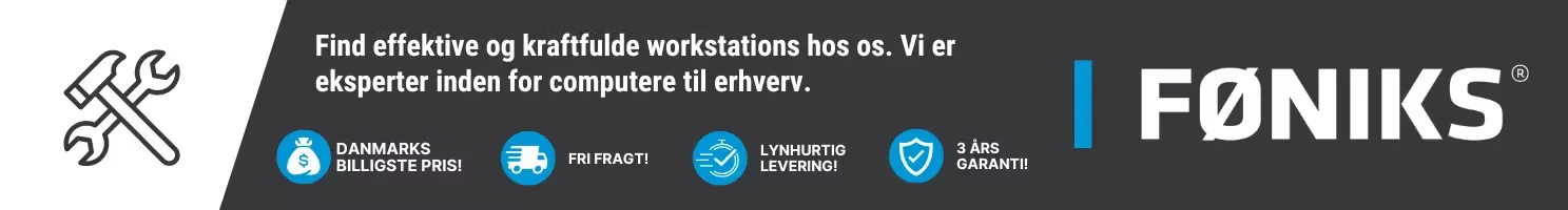 Føniks Desktop Workstation PC – Kraftfulde workstation computers til erhverv og fagfolk