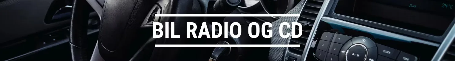Bil radio og CD banner