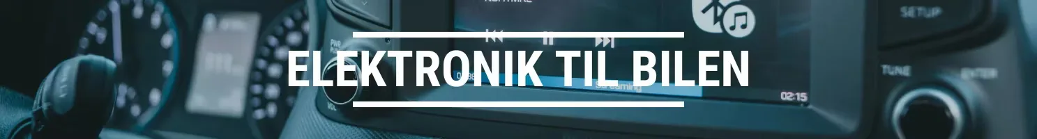 Elektronik til bilen banner.