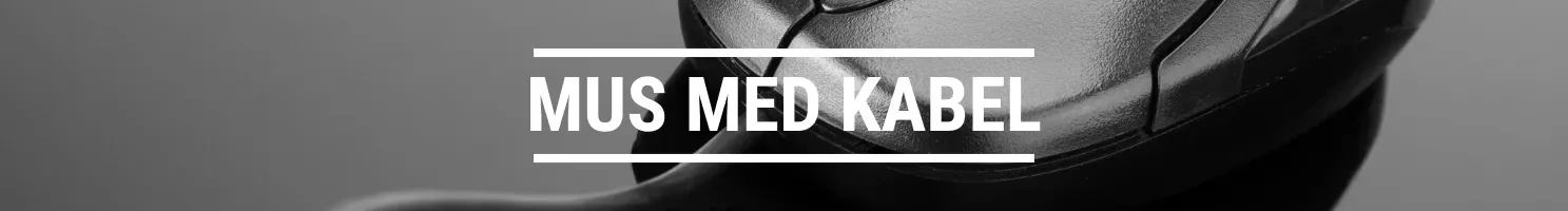Mus med kabel banner.