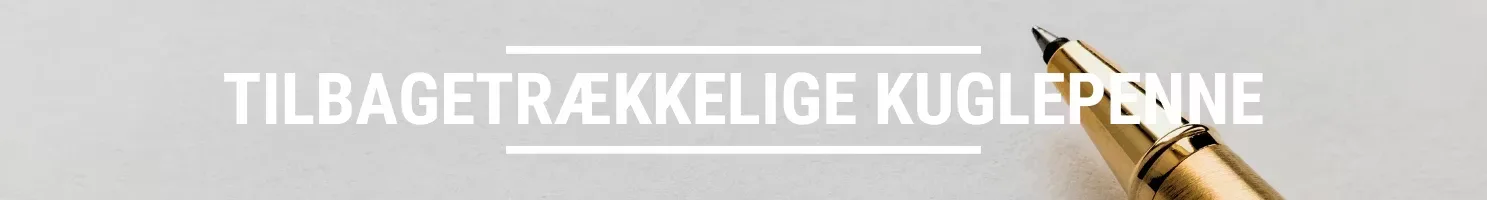 tilbagetrækkelige kuglepenne banner