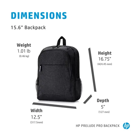 Hewlett-Packard Prelude Pro 15.6 Laptop Backpack Tasker - Rygsæk - 15.6" - HP - Stof - Grå