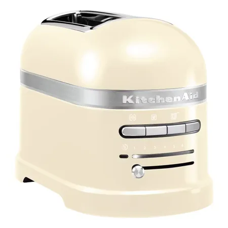 KitchenAid 5KMT2204EAC Brødrister - 2 skive(r) - 1250 W - Cremefarvet - 7 niveauer - Metal