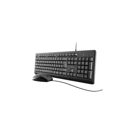 Trust TKM-250 – Tastatur & Mus – Ledningsført – Universel fra Føniks Computer