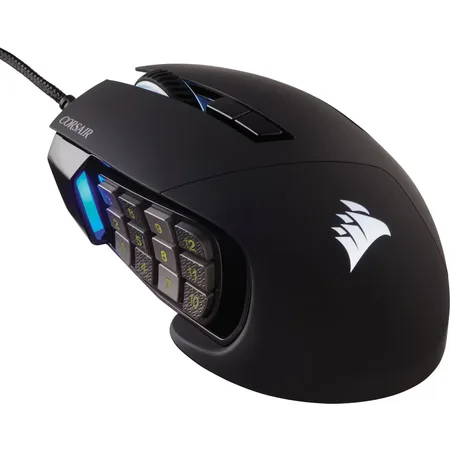 Corsair Scimitar RGB Elite Mus - Gaming - 18000 DPI - USB Type-A - Sort